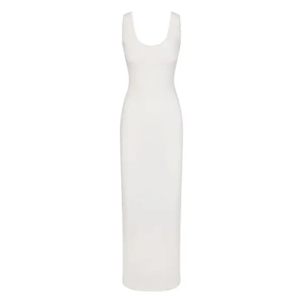 SKIMS White Size M Silhouette Maxi Dress NEVER WORN